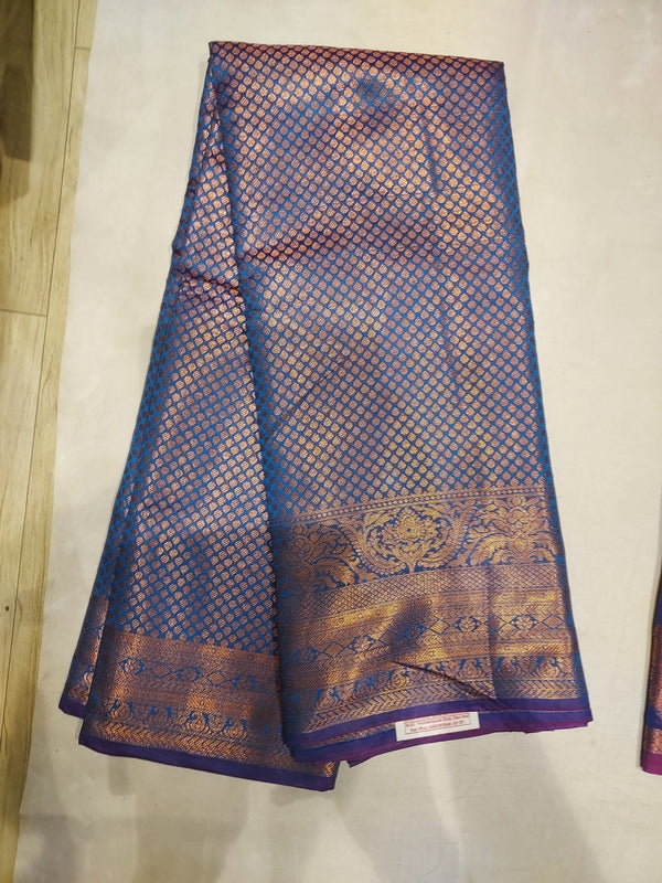 Banarasi :- Magenta Banarasi Katan Silk Saree