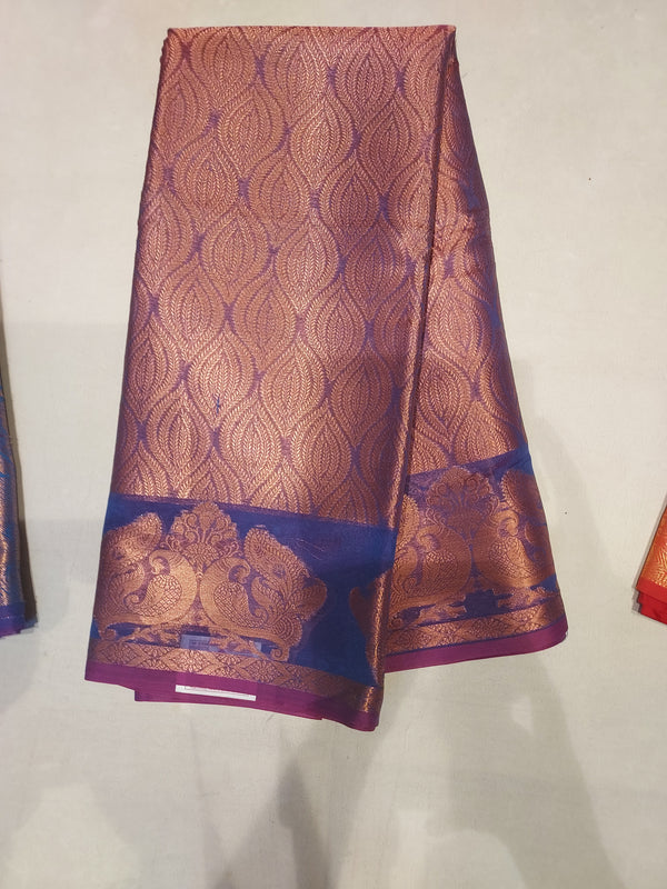 Banarasi :-  Pink Blended Banarasi Tanchoi Silk Saree