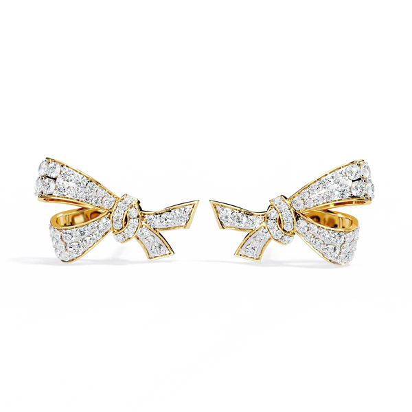 Bow design earrings