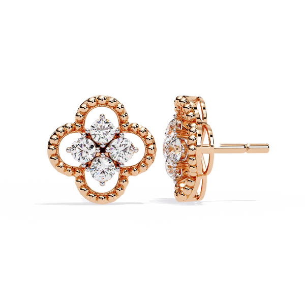 Rose Gold American Diamond Earring